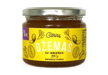 Citrinų džemas SKANOVĖ su imbierais, 330 g