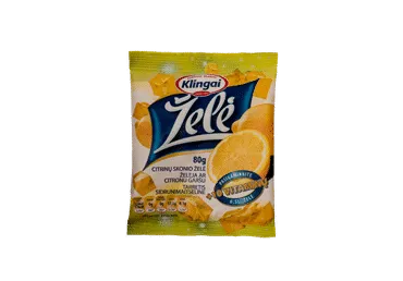 Citrinų skonio želė KLINGAI, 80 g