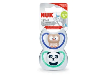 Māneklīši NUK Space silik.18-36m 2gab.