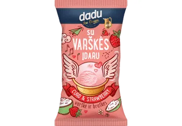 DADU Mini braškių sk. plombyras su varške, 42 g