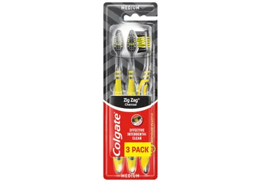 Dantų šepetėliai COLGATE ZIG ZAG, 3 vnt., 3 vnt.
