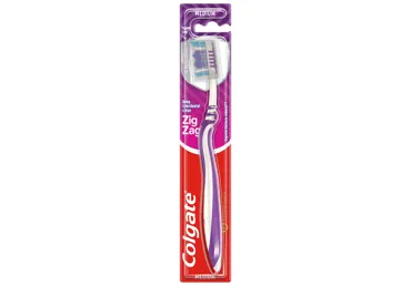 Vidutinio minkštumo dantų šepetėlis COLGATE ZIGZAG, 1 vnt.