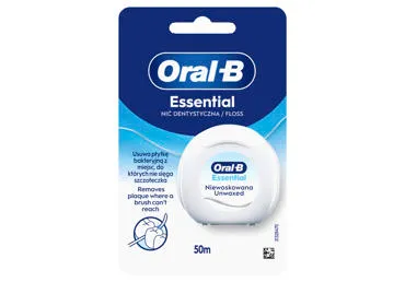 Dantų siūlas ORAL-B ESSENTIAL UNWAXED, 50 m, 1 vnt.