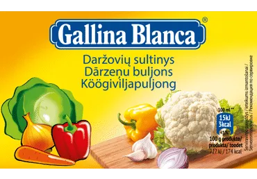 Daržovių sultinys GALLINA BLANCA (8x10 g), 80 g