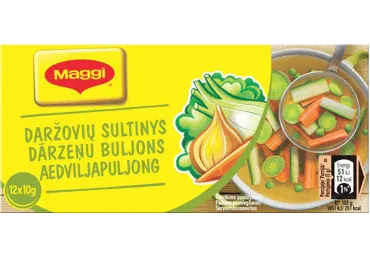 Daržovių sultinys MAGGI, 12 kubelių x 10 g, 120 g