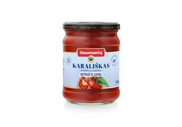 DAUMANTŲ KARALIŠKAS pomidorų padažas be pridėtinio cukraus, 480 g