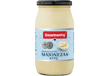 DAUMANTŲ KLASIKINIS majonezas, 34 % rieb., 420 g