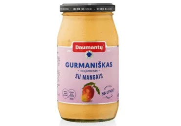 Majonezas su mangais DAUMANTŲ GURMANIŠKAS, 50 % riebumo, 400 g