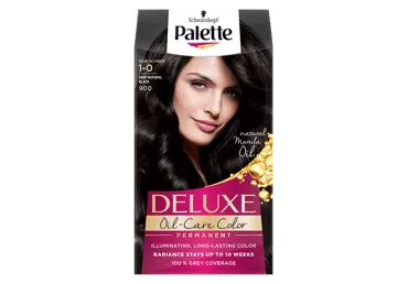 Dažomasis plaukų kremas PALETTE DELUXE, Nr. 1-0, 1 vnt.