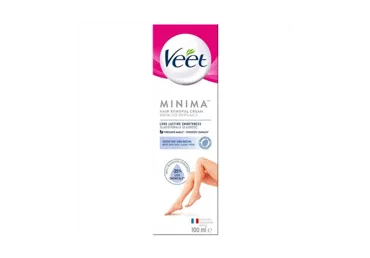 Depiliavimo kremas „VEET MINIMA“, skirtas jautriai odai, 100 ml.