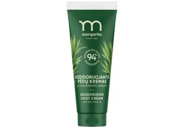 Dezodoruojamasis kojų kremas MARGARITA, 75 ml