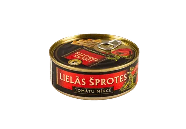 Didieji šprotai aliejuje pomidorų padaže BRIVAIS VILNIS, 240 g