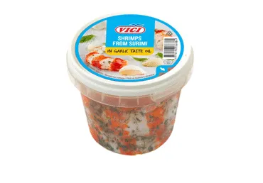 Surimi garneļu formā VIČI ķiploku eļļā 320g