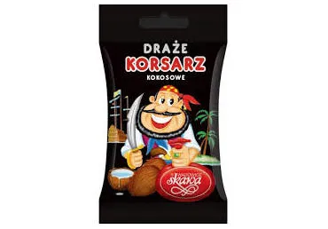 Kokosiniai dražė saldainiai aplieti kakavos glajumi SKAWA, 70 g