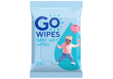 Drėgnos servetėlės GOWIPES, 24 vnt.