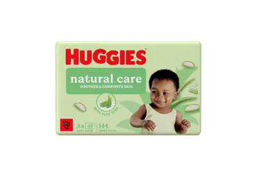 Mitrās salvetes HUGGIES Natural Care PF 3x48gb.