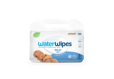 Drėgnosios kūdikių servetėlės WATERWIPES, 144 vnt.