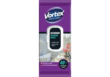 Mitrās salvetes VORTEX vannas istabai 48gab.