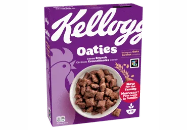 Dribsniai KELLOGG'S OATIES COCOA CRUNCH, 360 g