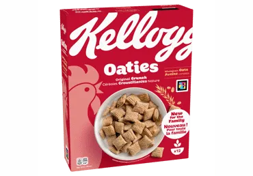 Dribsniai KELLOGG'S OATIES ORIGINAL CRUNCH, 360 g