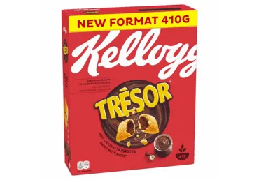 Dribsniai KELLOGG'S TRESOR CHOCO su šokolado įdaru, 410 g