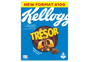 Dribsniai KELLOGG'S TRESOR MILK CHOCO, 410 g