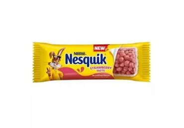 Dribsnių batonėlis NESQUIK STRAWBERRY, 23.5 g