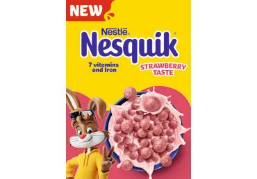Dribsnių rutuliukai NESTLE NESQUIK, braškių skonio, 330 g