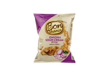 Duonos traškučiai BON CHANCE, su grietine ir svogūnais, 120 g
