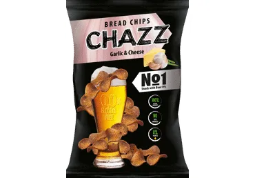 Duonos traškučiai CHAZZ, česnakų ir sūrio skonio, 100 g