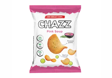 Duonos traškučiai CHAZZ, šaltibarščių skonio, 100 g