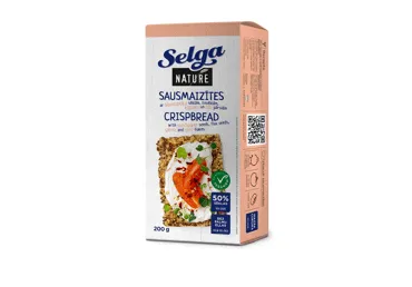 Duonos traškučiai SELGA NATURE su sėkl. ir aitr. paprikomis, 200 g