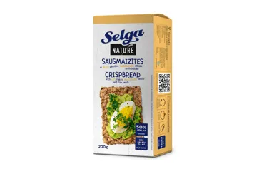 Duonos traškučiai SELGA NATURE su sėklomis, 200 g