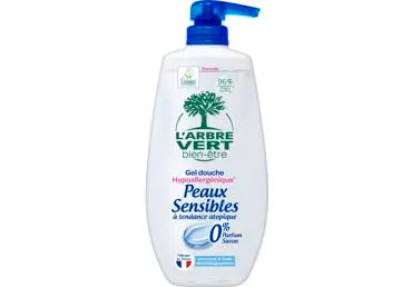 Dušo gelis jautriai odai L’ARBRE VERT, 720 ml