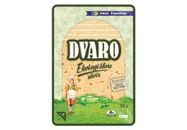 DVARO ekologiškas fermentinis sūris, 50 % rieb. s. m., 150 g