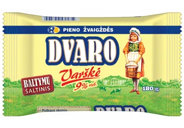 DVARO varškė, 9 % rieb., 180 g
