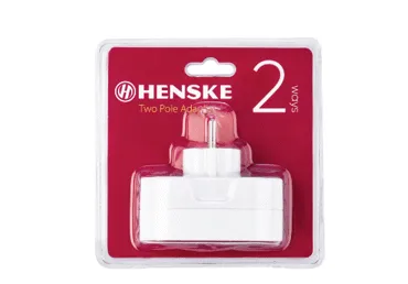 Dviejų polių lizdų adapteris HENSKE HT-GZB01/02, 2 kištukų, 1 vnt.