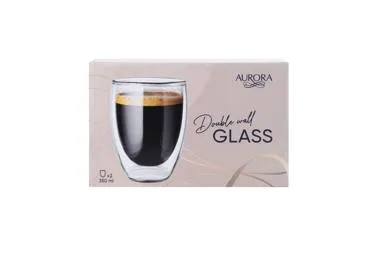 Dubultā stikla glāzes AURORA 2gab. 350ml