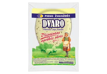 Džiovintas DVARO varškės sūris, 20 % rieb., 1 kg