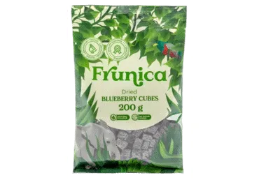 Džiovinti mėlynių kubeliai be pridėtinio cukraus FRUNICA, 200 g