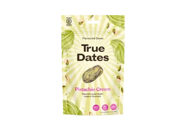 Džiovintos datulės TRUE DATES, pistacijų skonio, 100 g