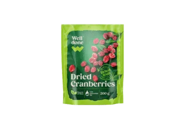 Žāvētas dzērvenes WELL DONE 200g