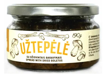 Džiovintų baravykų užtepėlė SKANOVĖ, 190 g