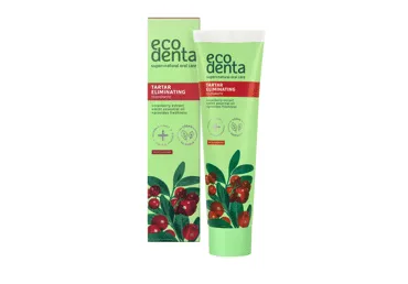 ECODENTA gaivinamoji dantų pasta nuo apnašų su spanguolių ekstraktu 100 ml