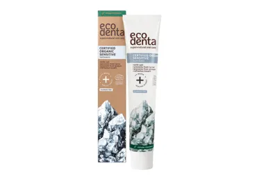ECODENTA organic dantų pasta jautiriems dantims ir dantenoms su druska 75 ml