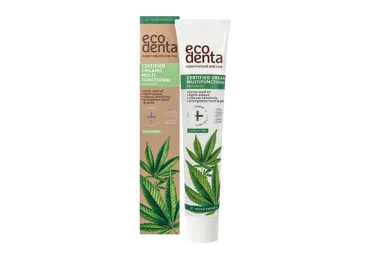 Daugiafunkcė Dantų pasta ECODENTA  su kanapių aliejumi 75ml