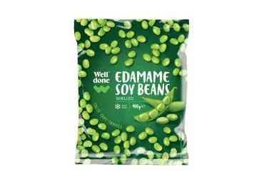 Edamame pupelės, lukšt., blanšir., greitai užšald. WELL DONE, 400 g