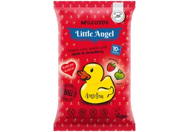 Eko kepti kukurūzų užkand LITTLE ANGEL ANGELINA obuol,brašk nuo 10mėn