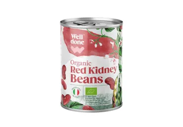 Ekoloģiskas sarkanās pupiņas WELL DONE 425g