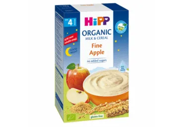 Ekol. košė HiPP su pieno ruoš. ir ob. (nuo 4 mėn.), 250 g